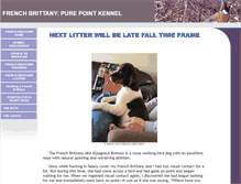 Tablet Screenshot of frenchbrittanybirddog.com